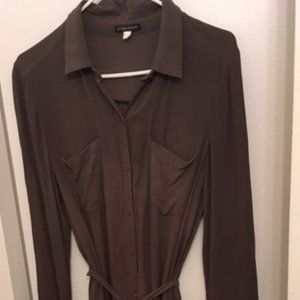 Eileen Fisher midi dress wild silk